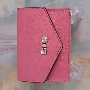 NWT pink leather card case by fromb design